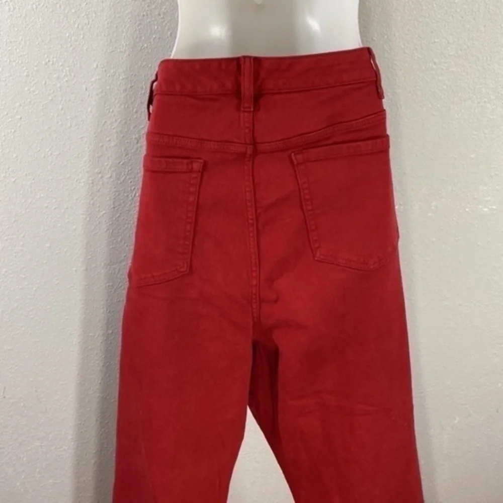 NWT Torrid Red Boyfriend Straight Vintage Stretch Denim Mid-Rise Jeans 26